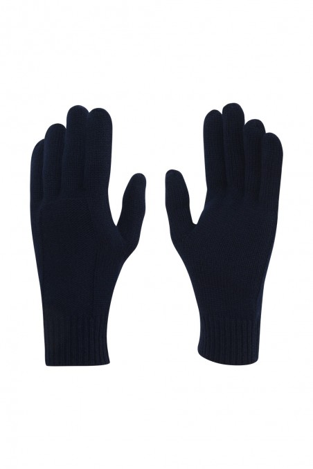 GANGA Gants femme Marine 100% cachemire